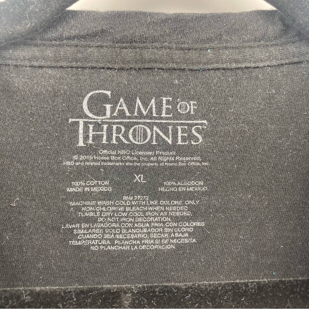Hot topic game of thrones house targaryen black and red tshirt size small - Picture 3 of 6